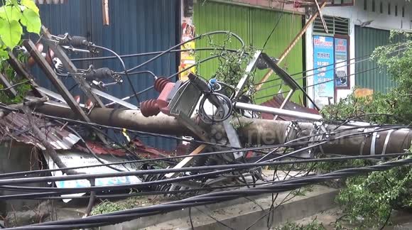 The tornado uprooted 32 trees and damaged 9 houses in the city of Padang, IndonesiaPadang, Indonesia