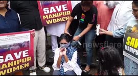 Woman Shaves Her Hair in Goa, India to Protest Sexual Assault of Women in Manipur