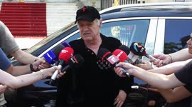 George Becali, FCSB soccer team owner, Speaks to Journalists in Bucharest, Romania