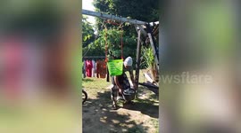 Husband builds DIY spin dryer in backyard