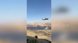 US Soldiers Save Paraglider With Head, Rib And Leg Injuries From Near Colombia River In Klickitat County, WA, USA