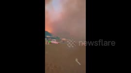 Intense Wilfires Rage Near Tourist Beach in Tizi Ouzou, Algeria