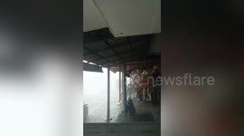 Super Typhoon Doksuri hits market stalls in the Philippines