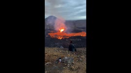 Lava-Proof Drone Zooms Over Active Eruption