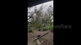 Typhoon Doksuri Gusty Winds Raging in Claveria, Cagayan, Philippines