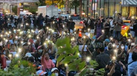 Thai voters join peaceful protest waving phone lights amid backlash to sham election