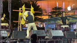 Battle drums! Thai protesters play Chinese war drums amid election anger