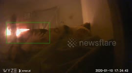 Black shadow standing in front of my tv disappears when I put my arm over her.