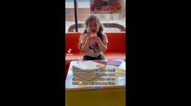 My granddaughter was really hoping for a baby sister. Her face says it all when she took a bite of the cupcake and it was blue 