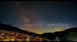 Starry Sky Over Anaya Jinshanling in Chengde, China