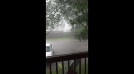 Severe storm that started ..heavy winds, heavy rain & flooding on the streets on the streets