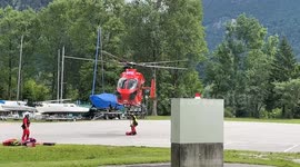 Incredible helicopter rescue in Ebensee Austria
