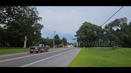 Rotating Severe Thunderstorm With Shelf Cloud In Greensboro, Maryland - July 29th, 2023