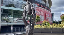 Arsenal unveil Arsène Wenger statue outside the Emirates Stadium in London