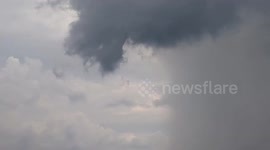 Funnel Cloud Formation in Storrs, Connecticut, USA