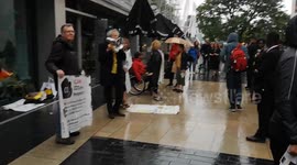 Piers Corbyn calls London Mayor Sadiq Khan a disgrace to humanity the Video was shot outside the Royal Festival Hall where Greta Thunberg was speaking at an event called Greta Thunberg: The Climate Event
