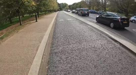 Mercedes driver's dual distraction: Phone in one hand, laughing gas in the other in London