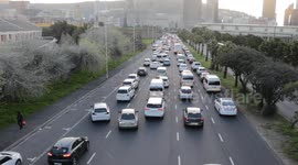 CAPE TOWN CBD GRIDLOCKED DURING TAXI BLOCKADE AGAINST VEHICLE IMPOUNDING