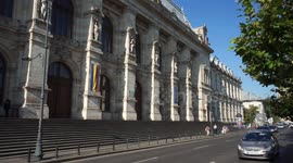 Bucharest Palace of Justice in Bucharest, Romania