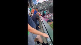 Fan Uses String And Cup To Grab Baseball