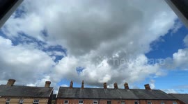 After a day of yellow weather warnings of wind and heavy rain. Mid Wales just had stunning clouds.(Timelapse).