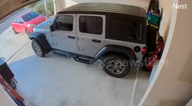 Woman Accidently Closes Car Door on Her Boyfriend's Head