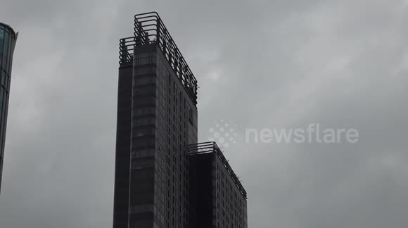 Image showcasing Legado Luxury Apartments fire determined to be arson; demolition to ...