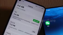 Wechat Occupied Phone Memory in Yichang, Hubei, China
