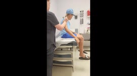 Nephew Faints At Vaccine Needle