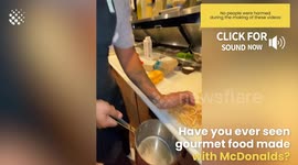 He made a gourmet meal out of McDonalds