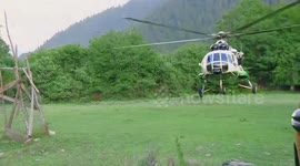 Rescue evacuation operation continues after landslide in Shovi, Georgia