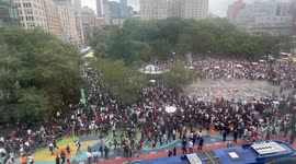 Chaos in Union Square as Twitch streamer Kai Cenat draws thousands with NYC video game giveaway