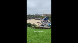 'Idiot' tourists slammed by Cornish locals after getting CARS stuck on beach