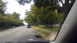 Impatient man throws a fit of road rage because he decided to turn too late