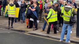 Anti ULEZ Protest takes place outside Downing Street 5th August 2023