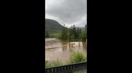 Heavy rain in Norway causes massive amount of water and damage
