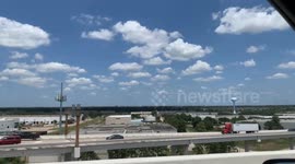 249 highway overpass onto beltway 8 in Houston, Texas