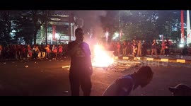 Hundreds of Workers Held Demonstration Demanding Better Wage in Jakarta, Indonesia