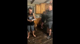 'BEER BATH!' - Man's unique twist on shotgunning beer results in a FOAMY FIASCO!