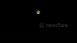 Sturgeon Moon in The Sky Above Chicago, IL, USA