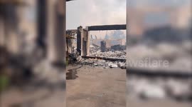 Video shows aftermath of Hawaii wildfire