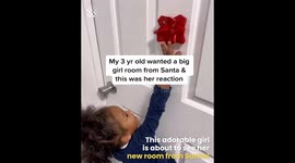 Little Girl has Best Reaction to her New Room!