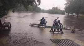 Flash flood chaos: Rideau Canal overflows amidst heavy rainfall in Ottawa