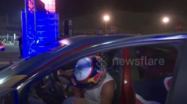 Car park drift contest roars in Jordan