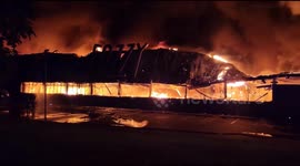 Consequences of the attack in Odessa  As a result of the enemy attack in Odesa, several fires broke out from falling rocket fragments.