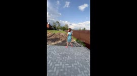 Helped a bird stuck in fence