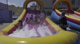 Gazans take advantage of water sports to deal with psychological problems