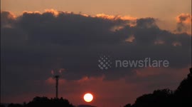 The Sun Shines Golden Light in Yichang, China