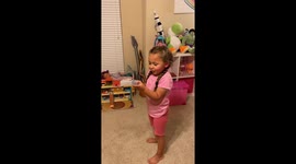 Girl Accidentally Glitter Bombs the Dog While Celebrating First Day of Kindergarten