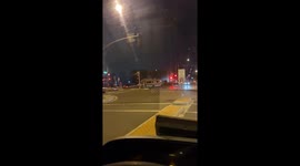 Train Crashes into Motorhome Stuck on Tracks (ID: 156306881)